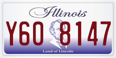 IL license plate Y608147