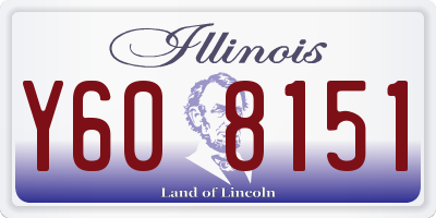 IL license plate Y608151