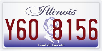 IL license plate Y608156
