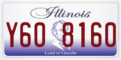 IL license plate Y608160