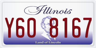 IL license plate Y608167