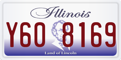 IL license plate Y608169
