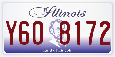 IL license plate Y608172