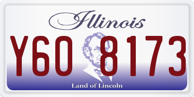 IL license plate Y608173