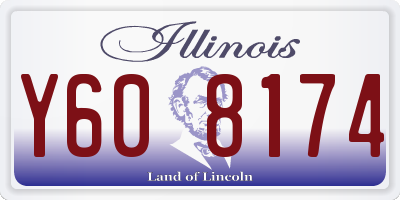 IL license plate Y608174