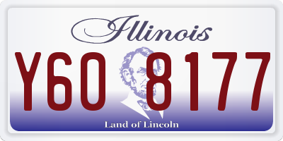 IL license plate Y608177