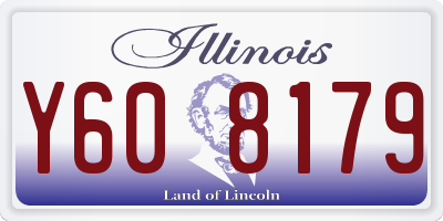 IL license plate Y608179