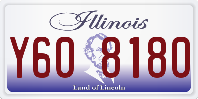 IL license plate Y608180
