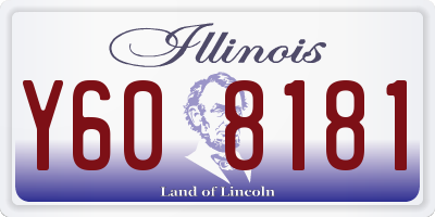 IL license plate Y608181