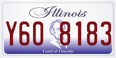 IL license plate Y608183