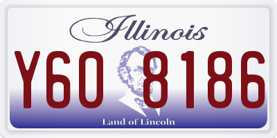 IL license plate Y608186