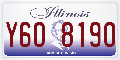 IL license plate Y608190