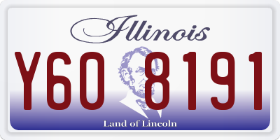 IL license plate Y608191