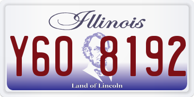 IL license plate Y608192