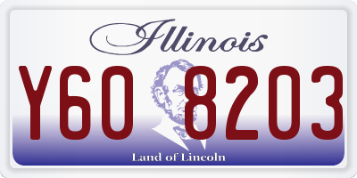 IL license plate Y608203