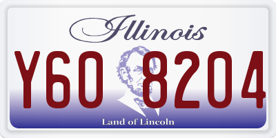 IL license plate Y608204