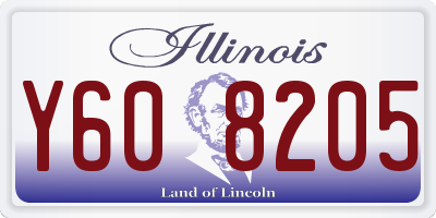 IL license plate Y608205