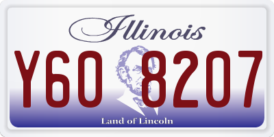IL license plate Y608207