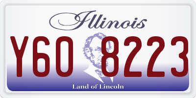 IL license plate Y608223