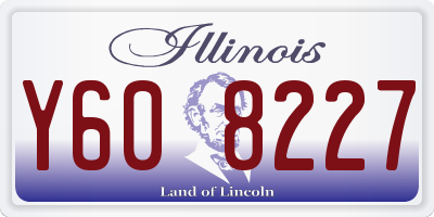 IL license plate Y608227