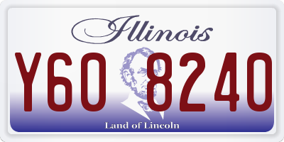 IL license plate Y608240