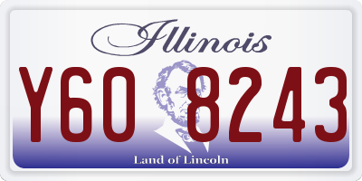 IL license plate Y608243