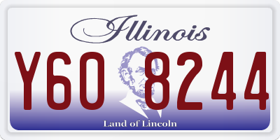 IL license plate Y608244