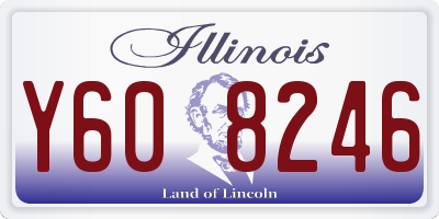 IL license plate Y608246