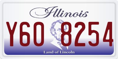 IL license plate Y608254