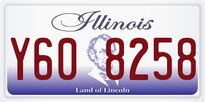 IL license plate Y608258
