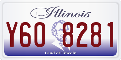 IL license plate Y608281