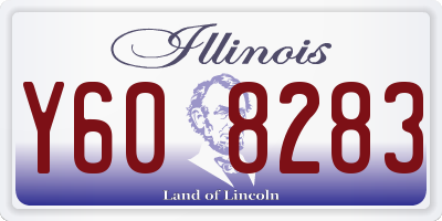 IL license plate Y608283
