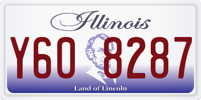 IL license plate Y608287