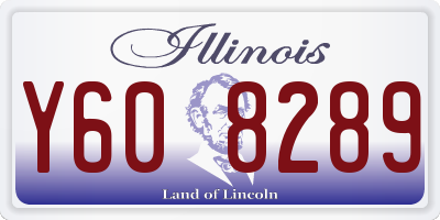 IL license plate Y608289