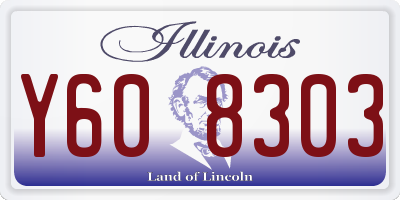 IL license plate Y608303