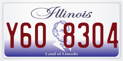 IL license plate Y608304