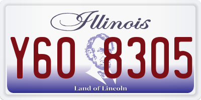 IL license plate Y608305