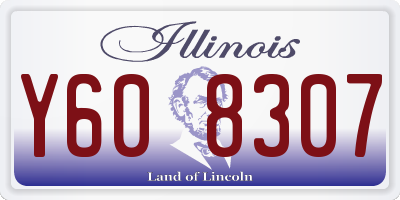 IL license plate Y608307