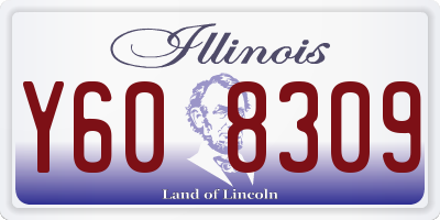 IL license plate Y608309