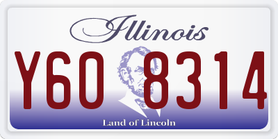 IL license plate Y608314