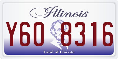 IL license plate Y608316