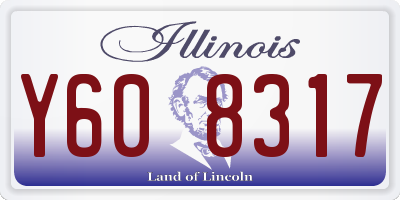 IL license plate Y608317