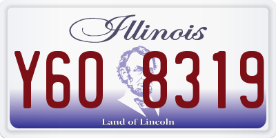 IL license plate Y608319