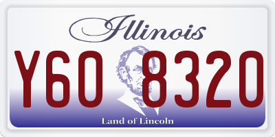 IL license plate Y608320