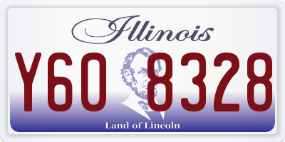 IL license plate Y608328