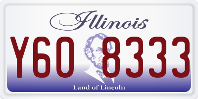 IL license plate Y608333
