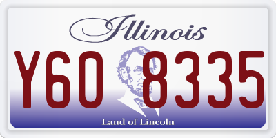 IL license plate Y608335