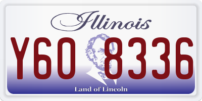 IL license plate Y608336