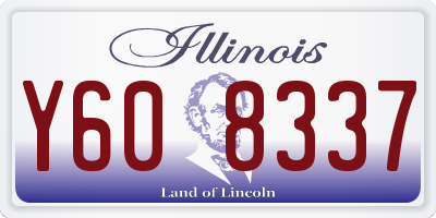 IL license plate Y608337