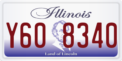 IL license plate Y608340